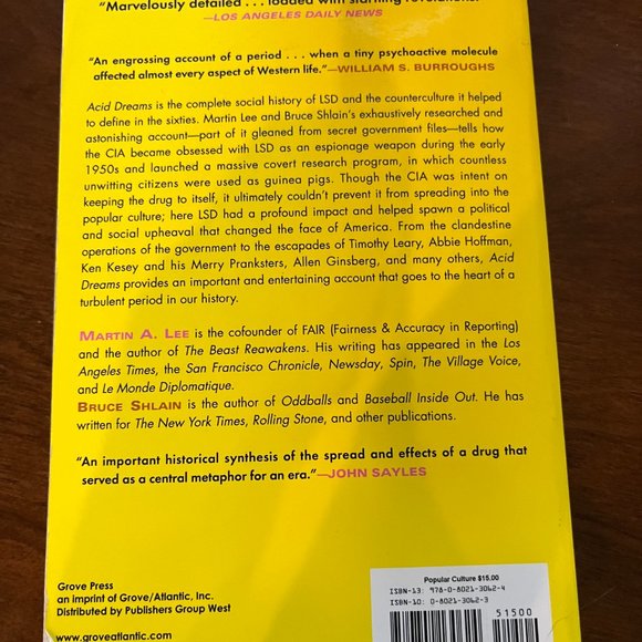 Acid Dreams by Martin A. Lee & Bruce Shlain - Picture 2 of 2